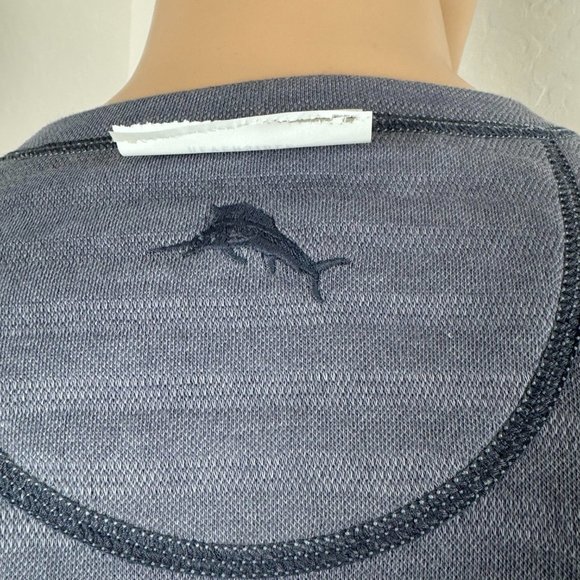 Tommy Bahama Reversible Striped Henley L/S Shirt Size M - Picture 10 of 14